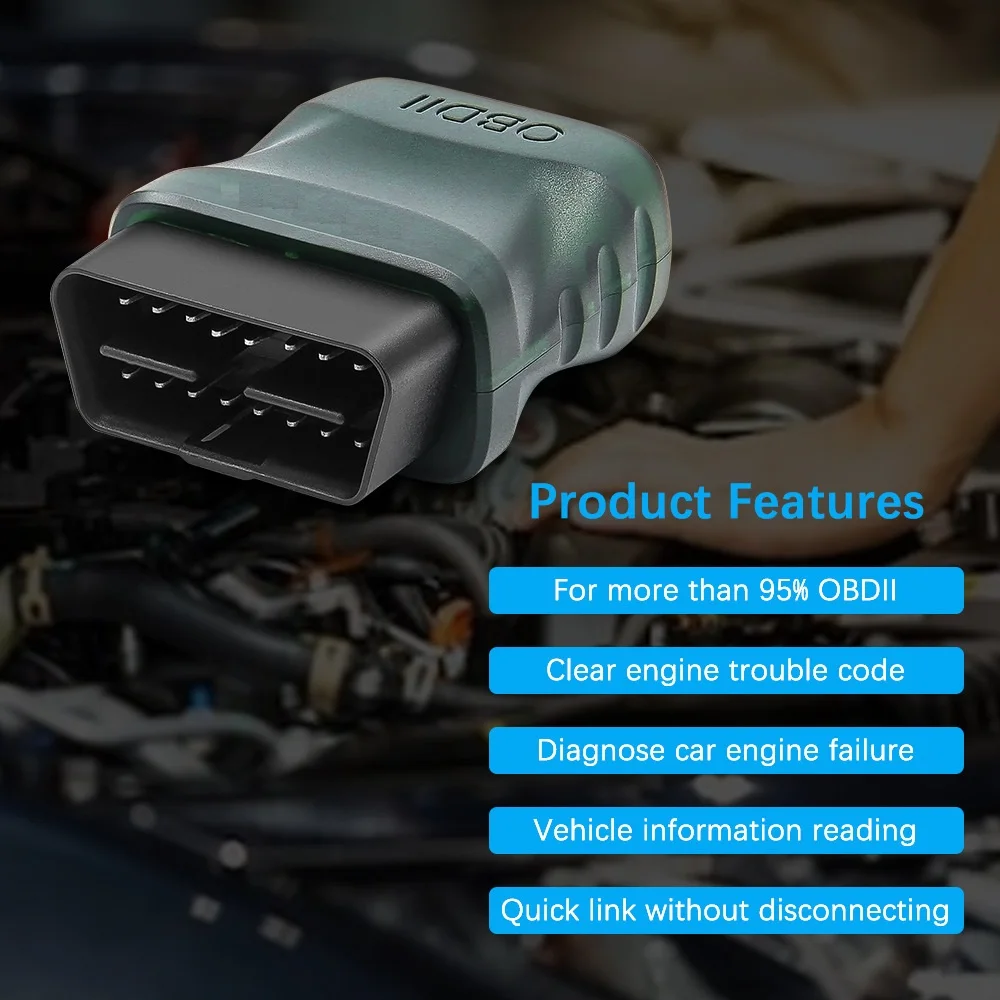 บลูทูธใหม่ 4.0 ELM327 OBD2 เครื่องสแกนเนอร์OBDสําหรับIOS Android 2 ใน 1 รหัสReader Clearข้อผิดพลาดเครื่องมือวินิจฉัยตรวจสอบเครื่องยนต์