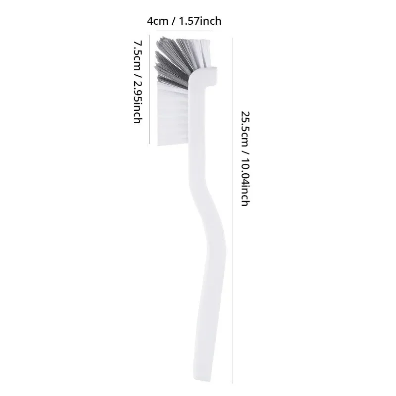 Waschbeckenbürste im japanischen Stil, Reinigungstassenbürste mit langem Griff, Ellenbogen-Design, Schwanzloch, Wandbehang, Fugenreinigungszubehör