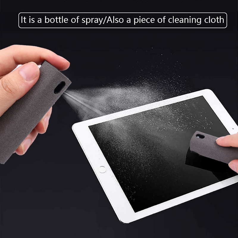 2 Trong 1 Điện Thoại Di Động Màn Hình Chai Xịt Màn Hình Máy Tính Bụi Vải Sợi Nhỏ Bộ Dụng Cụ Vệ Sinh Xe làm Sạch Đồ Dùng