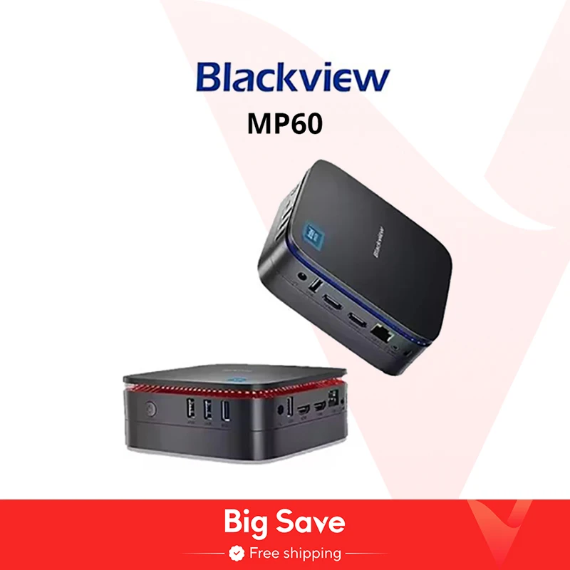 Blackview MP60 НОВЫЙ 	 Мини-ПК ordenador Windows 11 16 ГБ DDR4 512 ГБ/1 ТБ SSD Ordenador Intel N95 4K HD Doble HDMI двухдиапазонный 2,4 ГБ