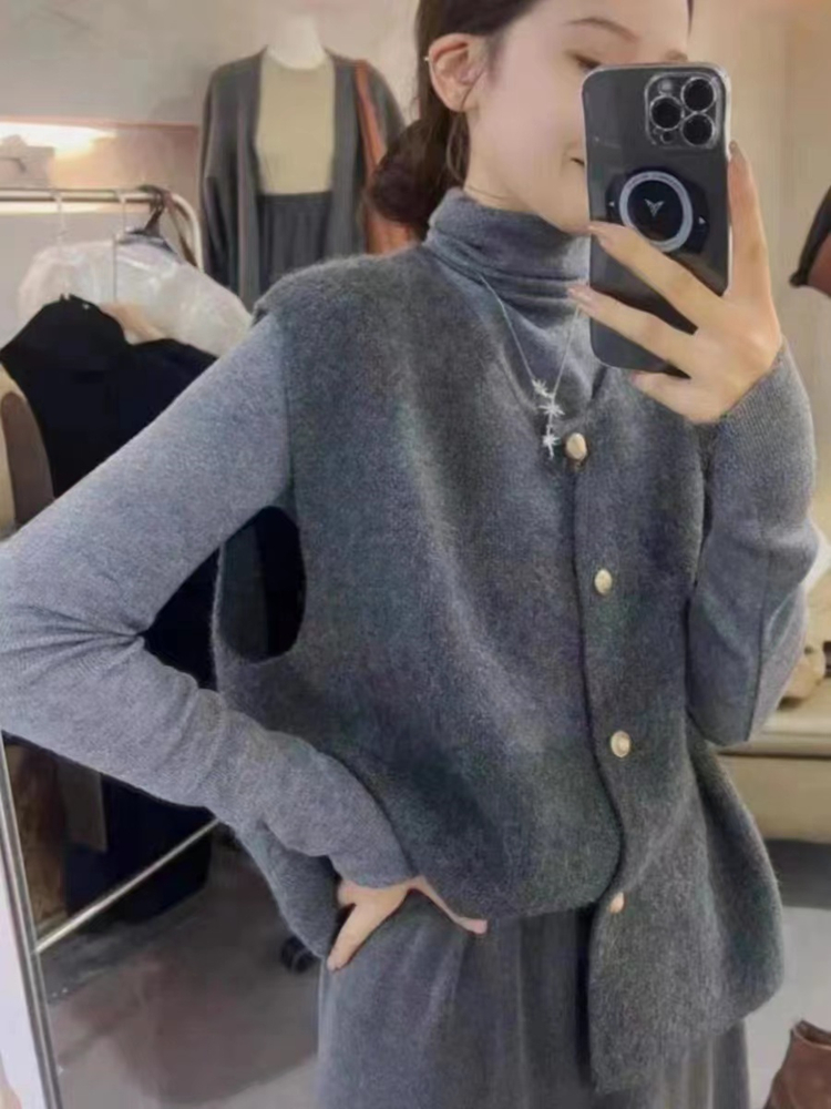 Colorfaith-女性用ヴィンテージニットベルト,ワイルドスタイルのベスト,エレガントでプレッピー,秋冬,新しいコレクション,swv9253jx,2023