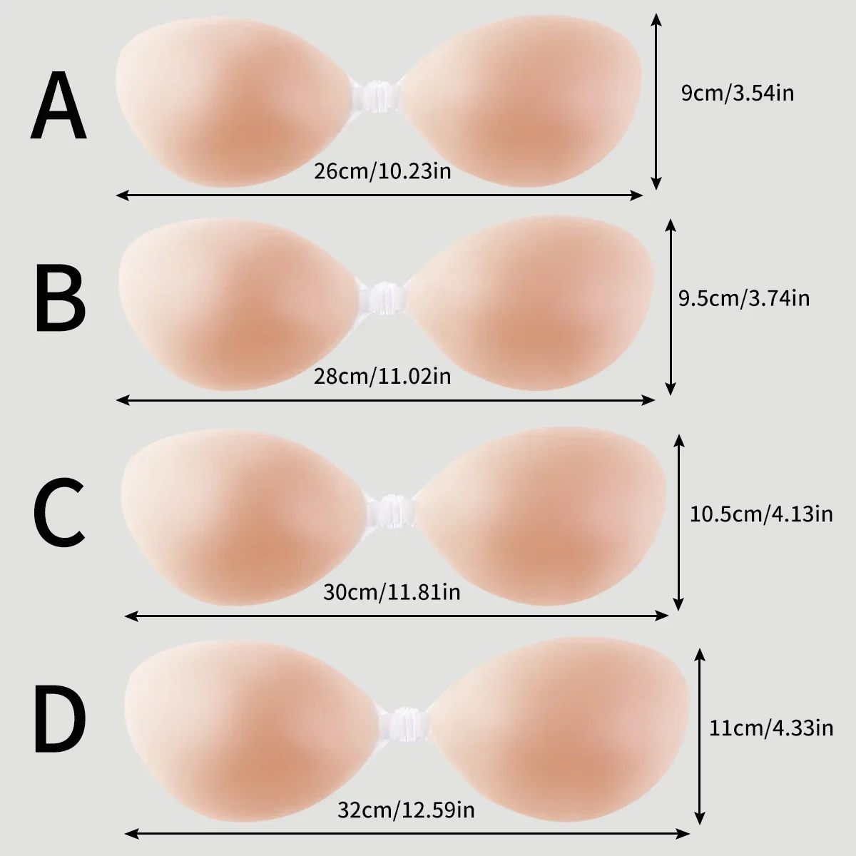 Reusable silicone bra with invisible gathering nipple straps for lifting and strapless sexy wedding dress party women's bra