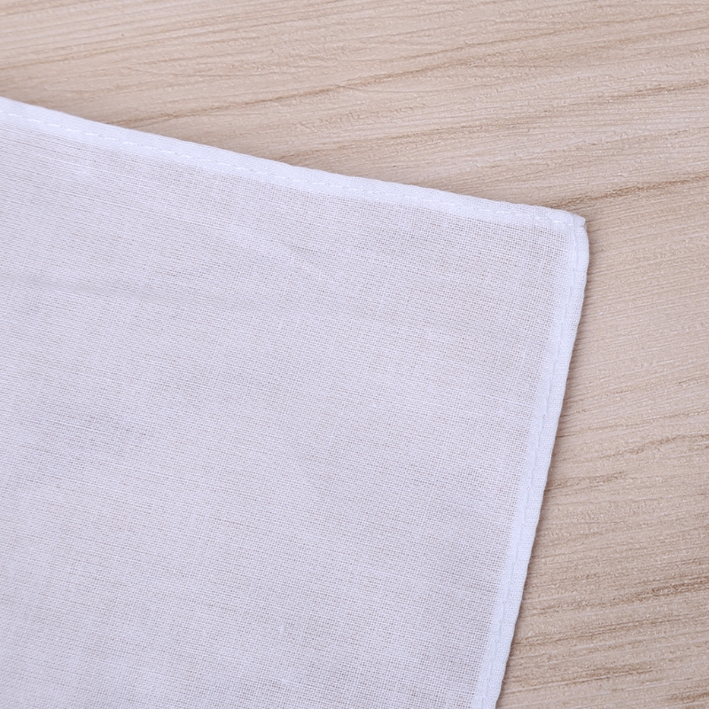 Lenço de renda bordado feminino, lenço floral algodão, senhoras vintage, 6 peças