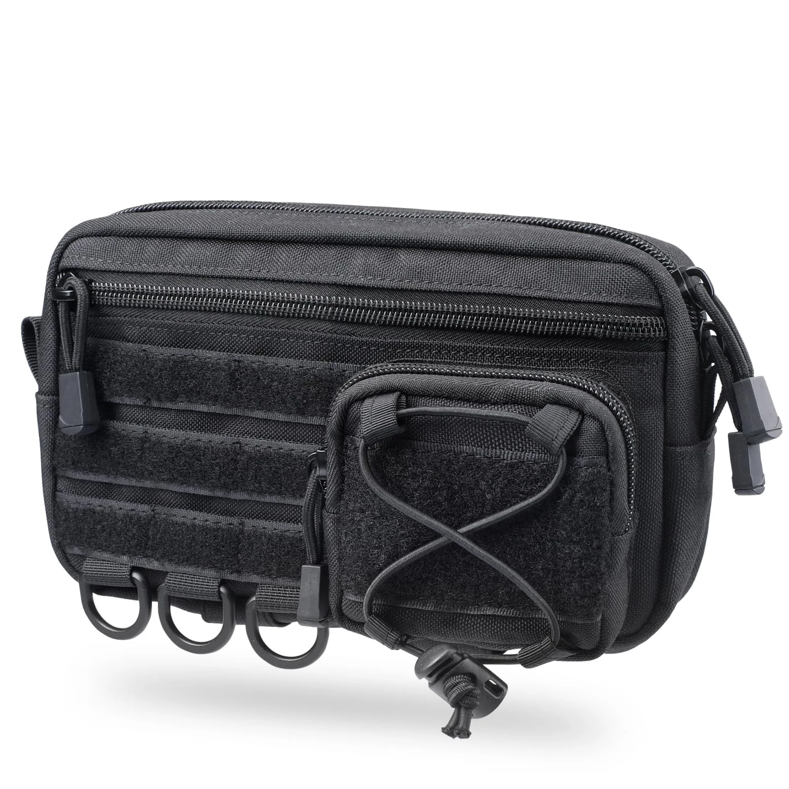 Taktische horizontale Admin-Tasche von Molle mit Vordertasche mit Kordelzug, EMT-Tasche, EDC-Utility-Organizer-Tasche