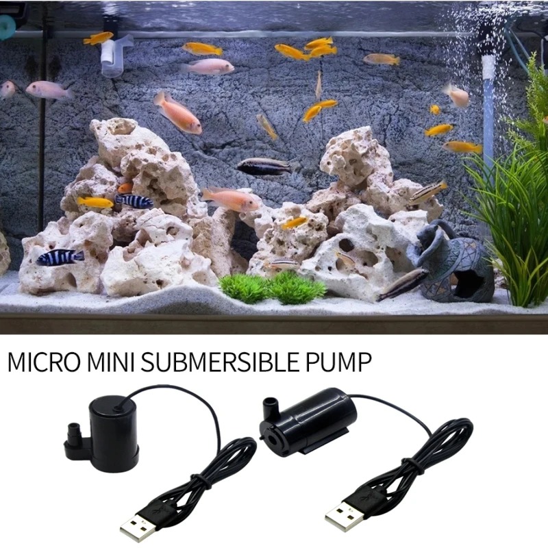 Pompa sommergibile USB Micro pompa acqua silenziosa 3V 5V DC Pompa acqua portatile a bassa tensione adatta per acquari con fontana per acquari