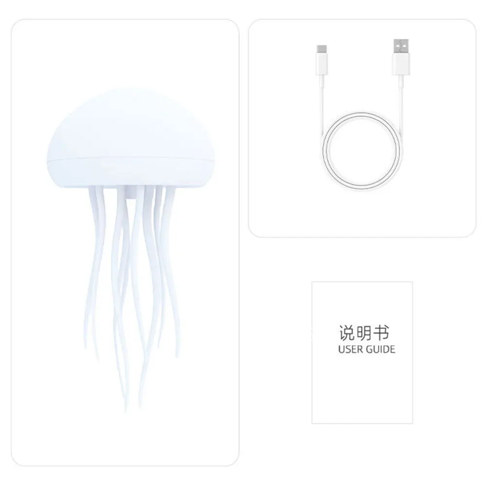 Lámpara Deformable para mesita de noche, luz LED RGB con gradiente, Control por voz, tentáculos flexibles, decoración del hogar para dormitorio de niños