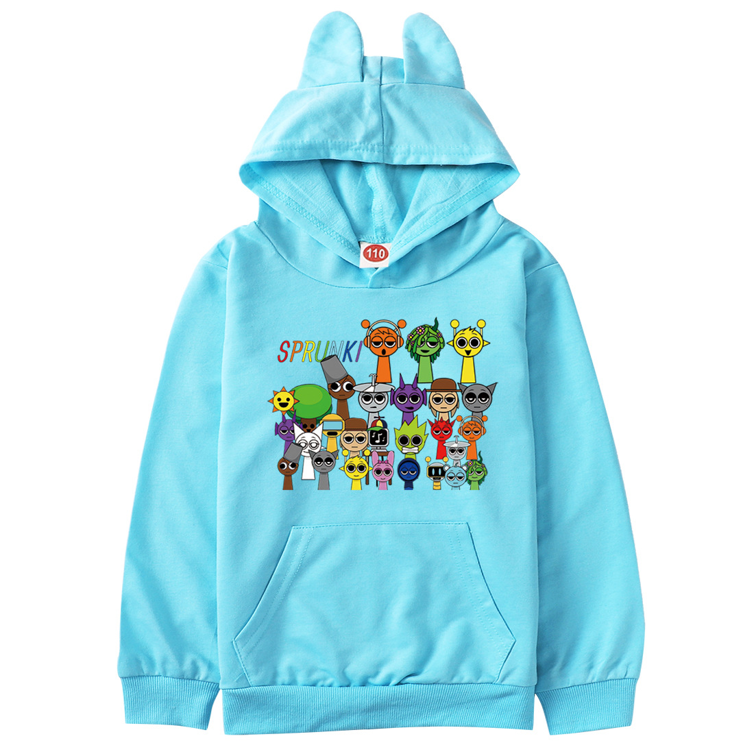 Sudadera con capucha de manga larga para niños y niñas, abrigos informales, ropa para niños, superventas, splunki Horror Game