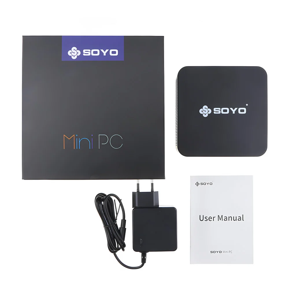 SOYO Mini PC Intel Alder Lake N150 Windows 11 Pro MiniPC 16GB DDR4 512GB PCIe M.2 SSD WiFi 6 BT5.2 Computer desktop