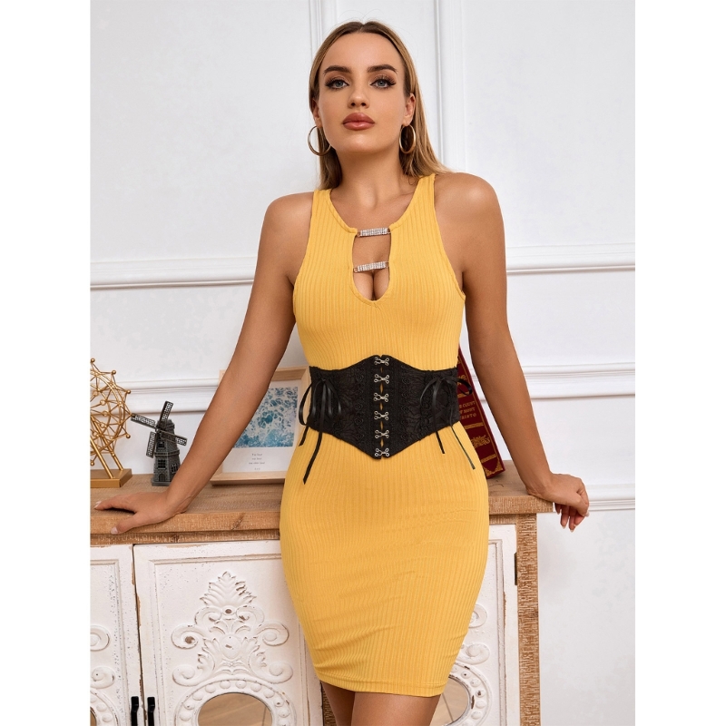 Corset renda textura espartilho para mulher vestido festa casamento corpo moldar cinto n58f