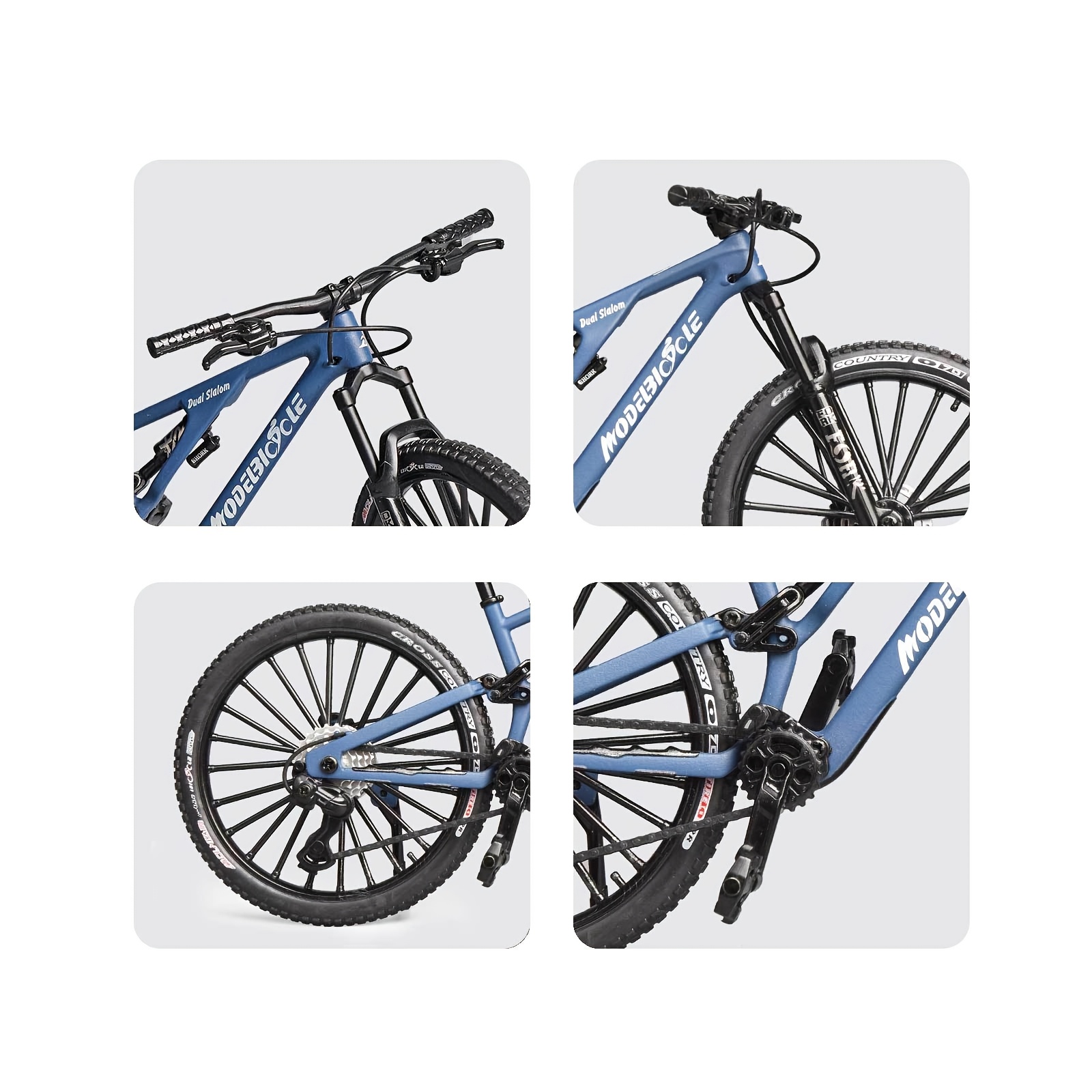 Modelo de bicicleta de montanha de metal vintage desktop mini liga clássico brinquedo de bicicleta fundido modelo de dedo decoração de casa