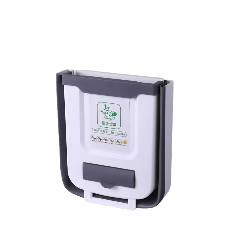Hanging Trash Bin Foldable Storage Garbage Counter Cabinet Wall Mounted Can Camping Portable Caravan Motorhome Car