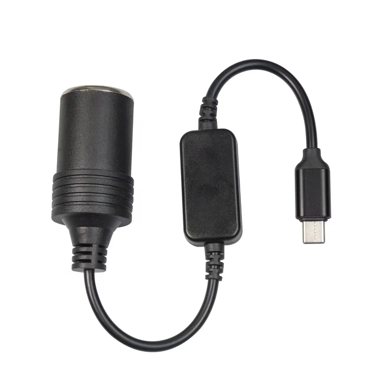 USB- oder Typ-C-Ladegeräte zum Zigarettenanzünder, 5 V auf 12 V, Konverterkabel, Verlängerungssteckdose, Netzteil, Elektronik, Autozubehör