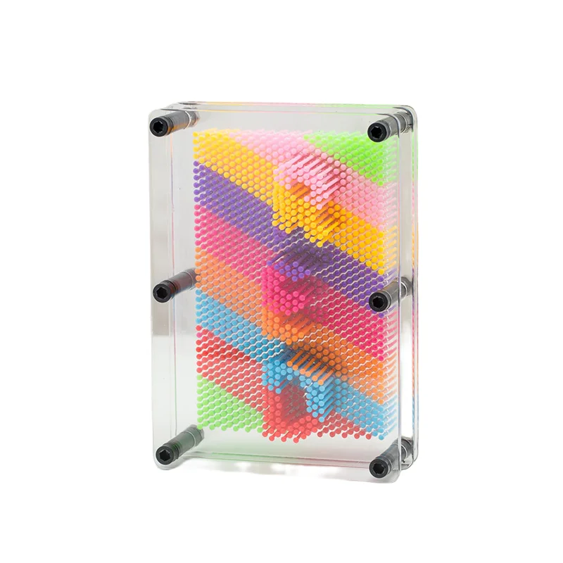 3D Clone โลหะ Antistress Art Clone Hand รูปร่างของเล่นเด็ก Pinscreen เข็ม Board ประติมากรรมภาพวาดแกะสลัก Pinart ของขวัญ