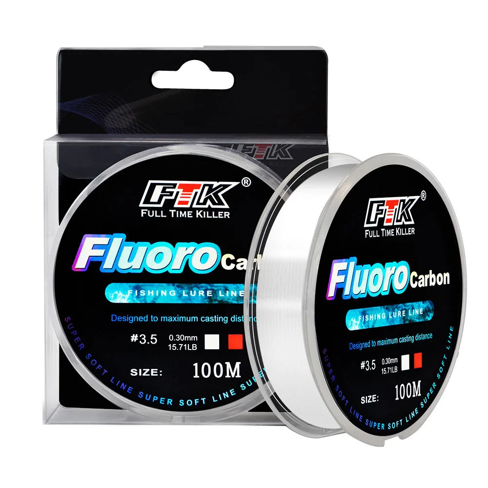 Lenza da pesca in nylon da 100 metri lenza esca trasparente 0,8 # -8.0 #   Accessori per attrezzi da pesca con lenza monofilamento resistente e durevole