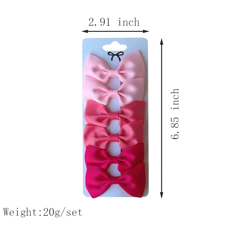 Horquilla con lazo para niña, horquilla de diseño sólido y dulce, bloque de Color, pasadores delicados, accesorios Kawaii para niño, 6 uds.