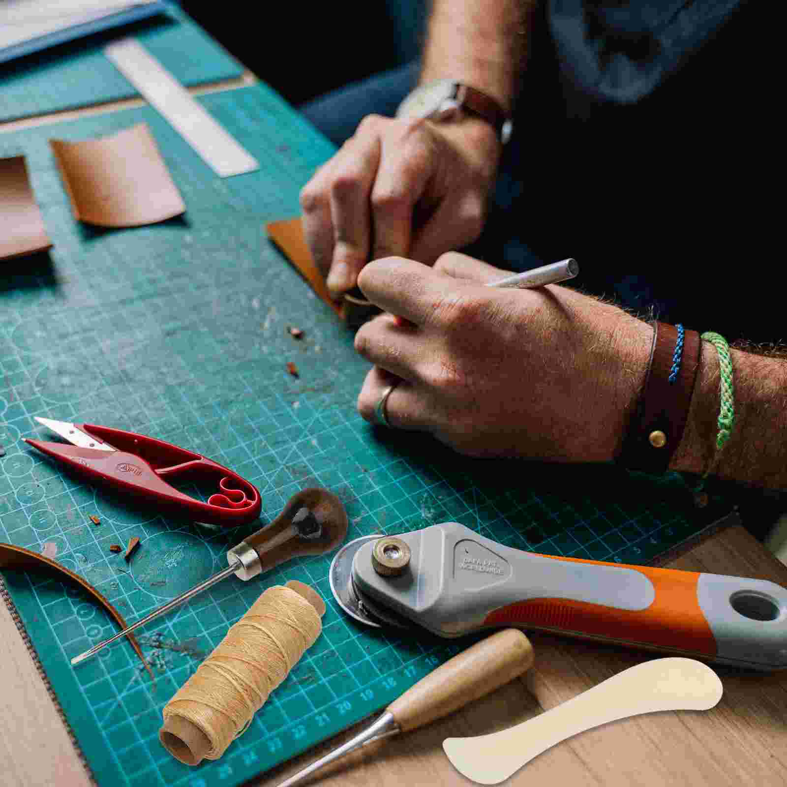 Tools Kit Sewing Craft Diy Working Book Stitching Set Binding Needles Folder Bone Paper Supplies Repair Press Bookbinding