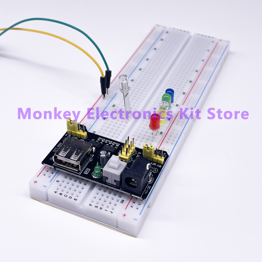 830-placa de pão potenciômetro de resistência jumper led kit eletrônico é adequado para arduino compatível r3 obter kit inicial