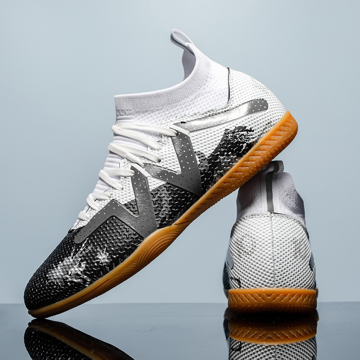 Professionele indoor voetbalschoenen met platte bodem voor volwassenen, duurzame, comfortabele trainingsschoenen, tieners, antislip voetbalschoenen