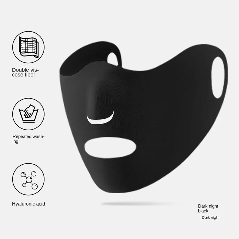 Foulards pour le visage pour femmes, couleur unie, pour hommes, randonnée, Anti-uv, couverture faciale en soie glacée, voile de protection solaire, masque de protection solaire
