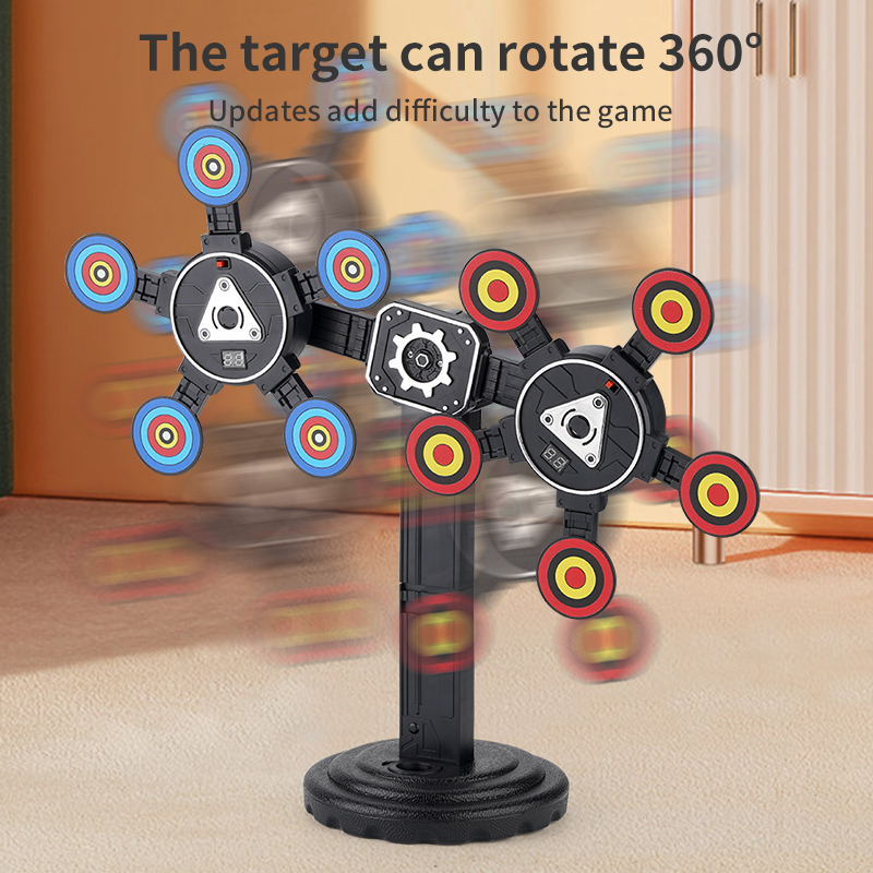 Automatic Return Electronic Scoring Target for Nerf Guns AWM Soft Bullet Gun Gel Ball Sprayer Against Practice 98K Eat Chicken