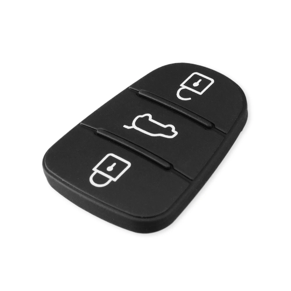 KEYYOU 3 Nút Remote Key Fob Ốp Lưng Miếng Lót Cao Su Dành Cho Xe Hyundai I10 I20 I30 IX35 dành cho Xe Kia K2 K5 Rio sportage Lật Chìa Khóa