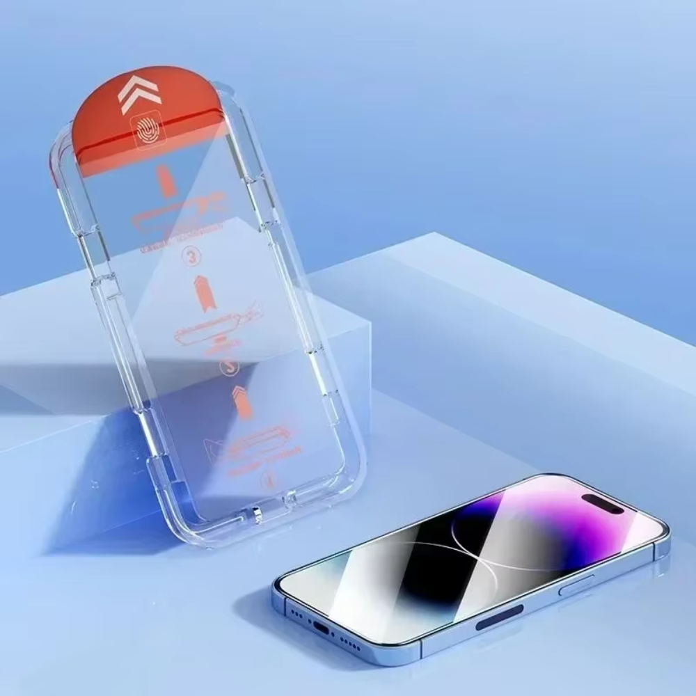 NNBILI 3Pcs Oleophobic Coating Dust Free Easy Installation Screen Protector For iPhone 14 11 13 12 15 Pro Max Mini XS 16e Glass