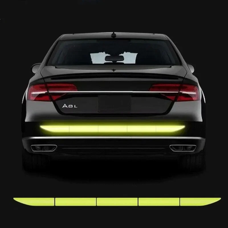 Car Sticker Reflective Warning Safety Tape Anti Collision Warning Reflective Sticker for Automobile Trunk Night Reflective