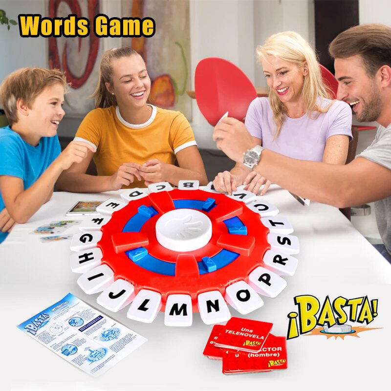 Basta Spanische Wortspielversion Think Tapple Brettspiel Fast-paced Family Gathering Briefspielzeug Lengua Diego Juegos De Mesas
