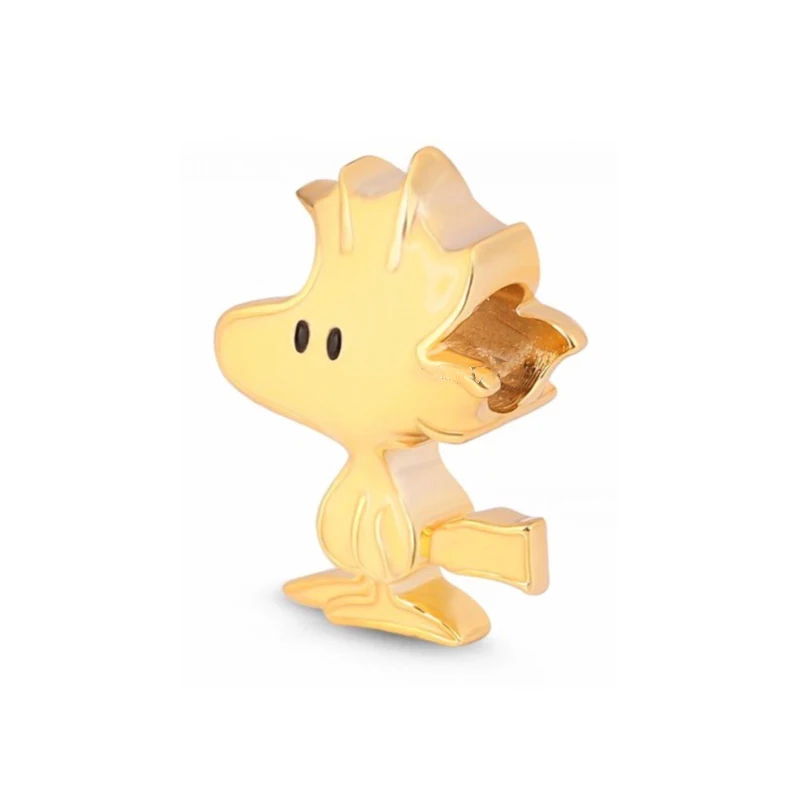 MINISO Snoopy NPEANUTS @ Charlie Brown จี้ 925 Silver Charm Fit แบรนด์เดิมสร้อยข้อมือกําไลข้อมือ DIY Dangle ผู้หญิงสาวเครื่องประดับ