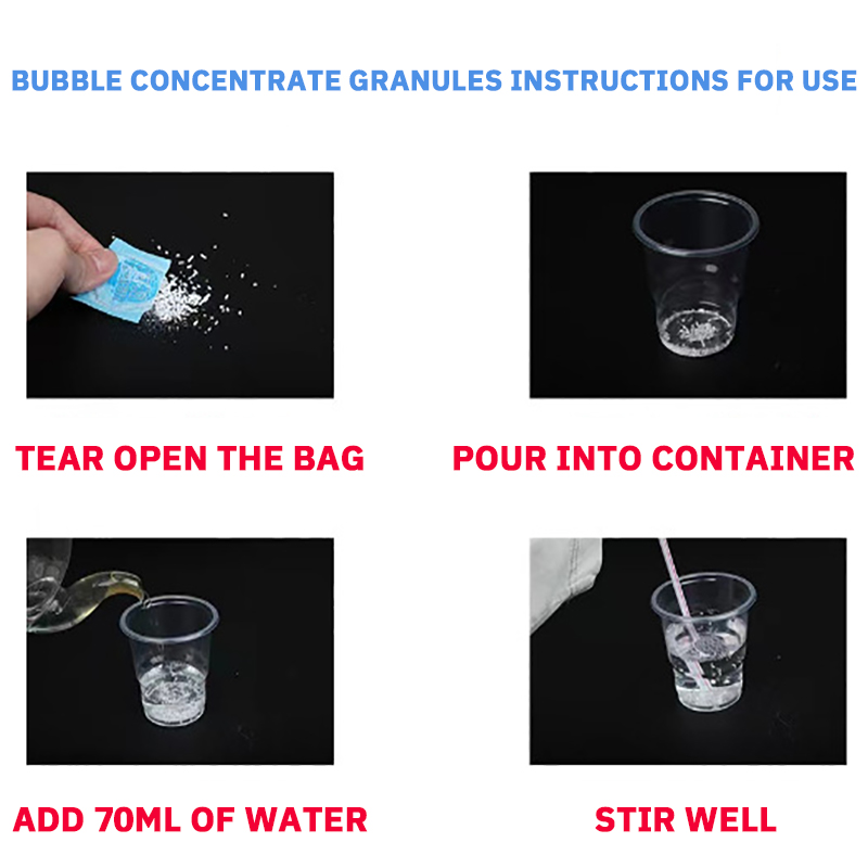 New Bubble Concentrate Particles Just Add Water Soapy Water Bubble Gun Accessories 10 Pack