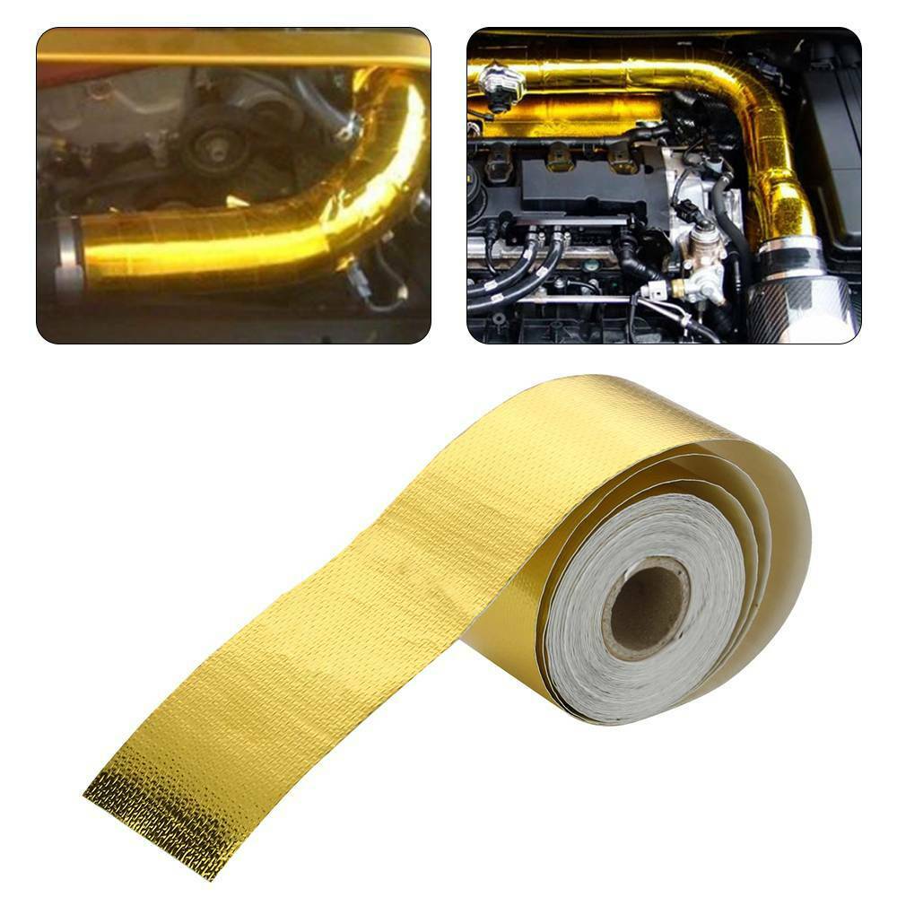 Phản Quang Tự Băng Keo Vàng/Bạc Cao Nhiệt Độ Cách Nhiệt Lá Chắn Bọc BĂNG BĂNG 50Mm X 10M cuộn Đa Năng