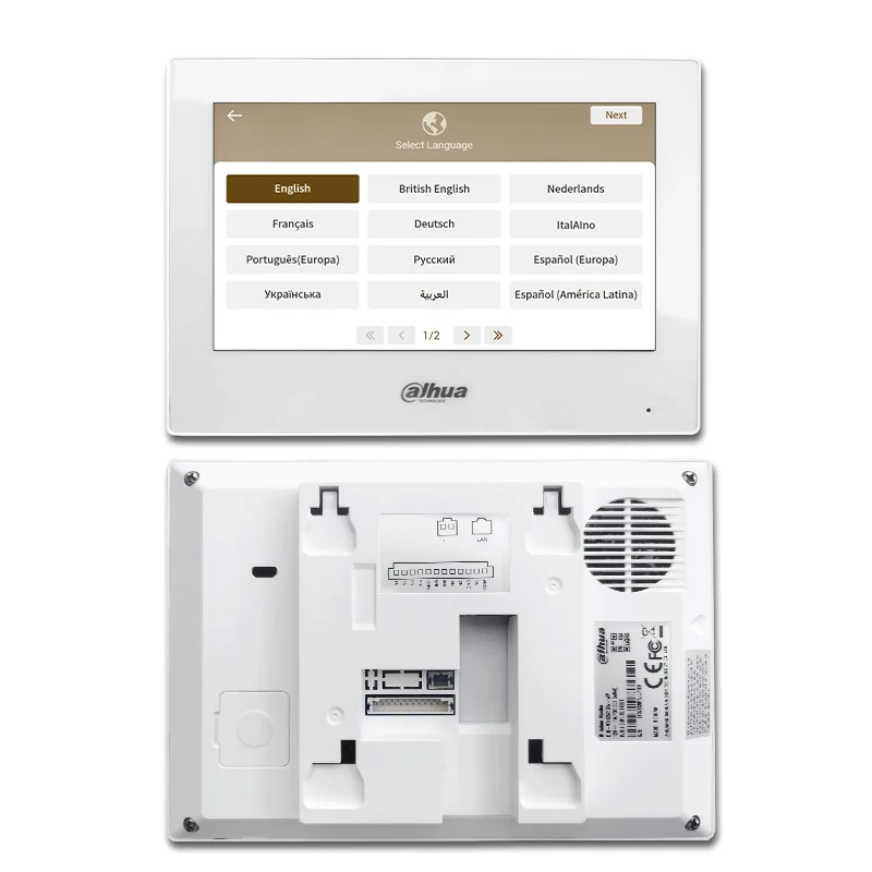 Dahua 7 "WiFi Indoor Monitor Smart Home Video Intercom VTO Systeem IP Camera Beveiliging Scherm Draadloos PoE HD Panel VTH2621GW-WP