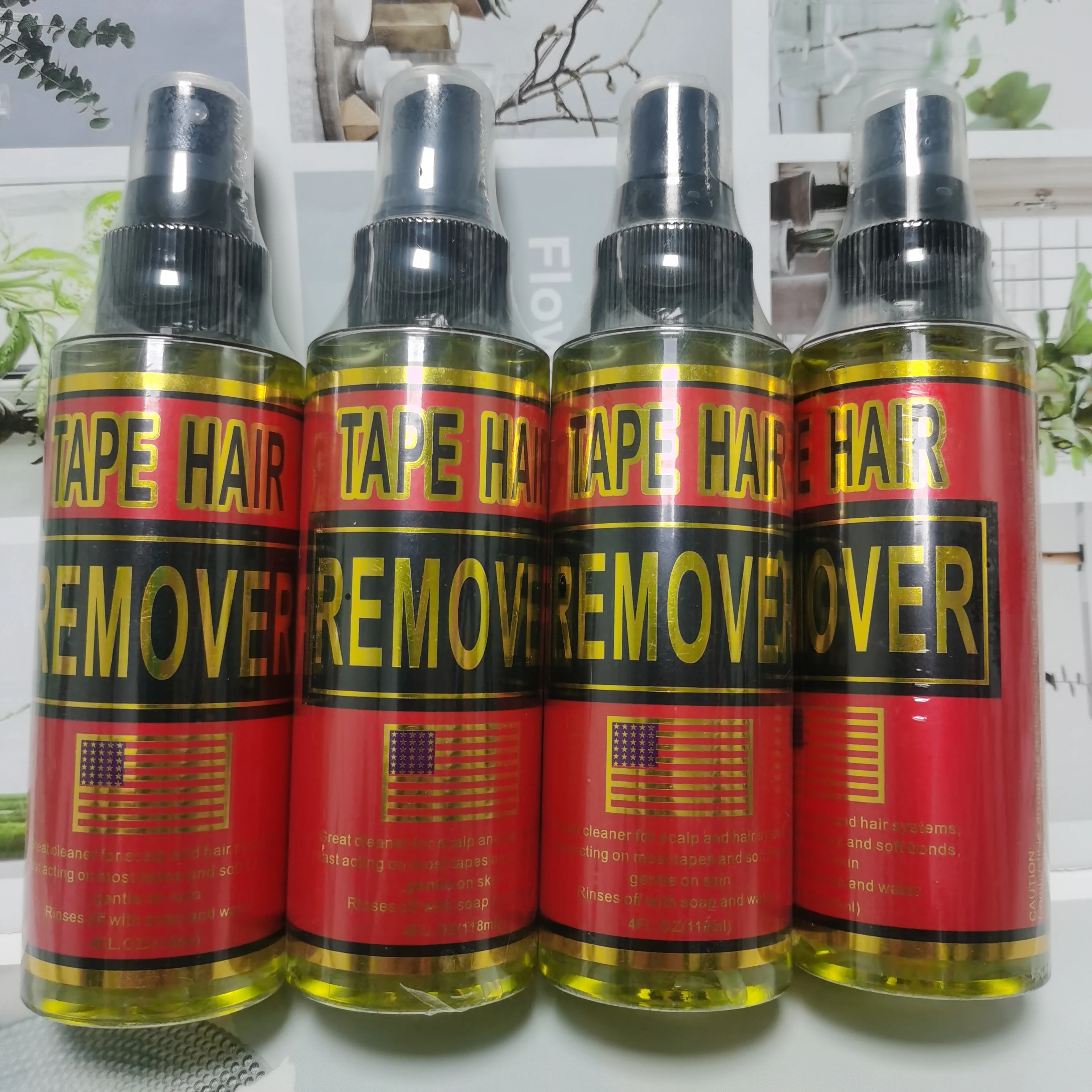 Dispositivo di rimozione colla per pizzo 4 Oz 118ml Nastro per rimozione estensioni Nastro spray per rimozione colla per parrucca Solvente adesivo