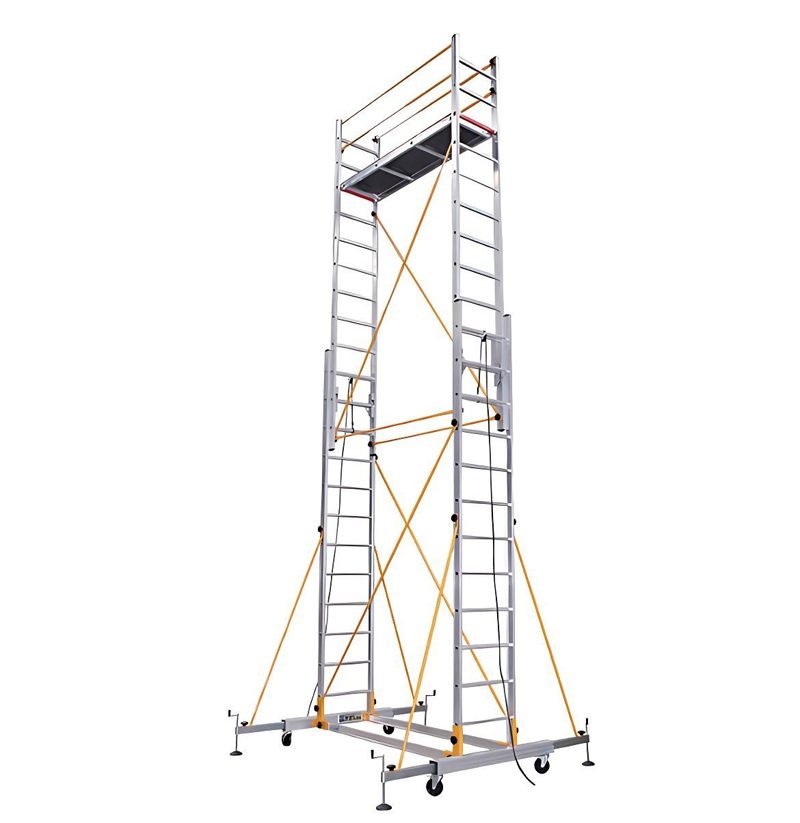 Durable Modern Aluminum Alloy Scaffolding Adjustable Height Telescopic Foldable Frame Corrosion-resistant for Workshop Building