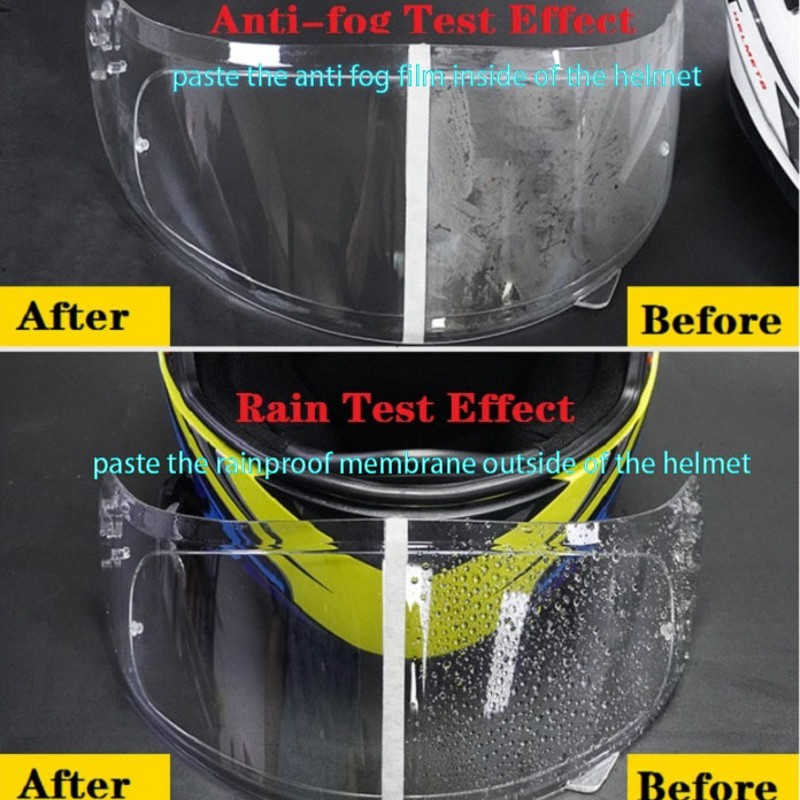 ヘルメットオートバイアクセサリー防曇防雨ナノコーティングステッカーフィルム Motorrad ヘルメットピンロックヘルメット耳カスククロス