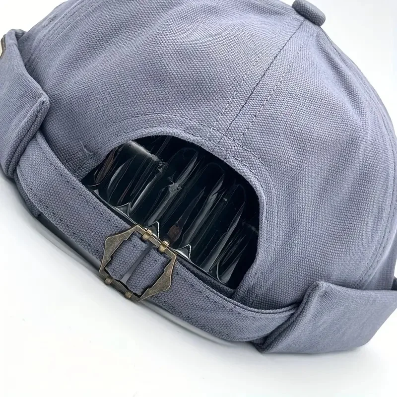 돔 멜론 모자 남성 여성 패션 빈티지 무모한 모자 힙합 집주인 모자 남여 Skullies Beanie 솔리드 ​​컬러 도커 모자