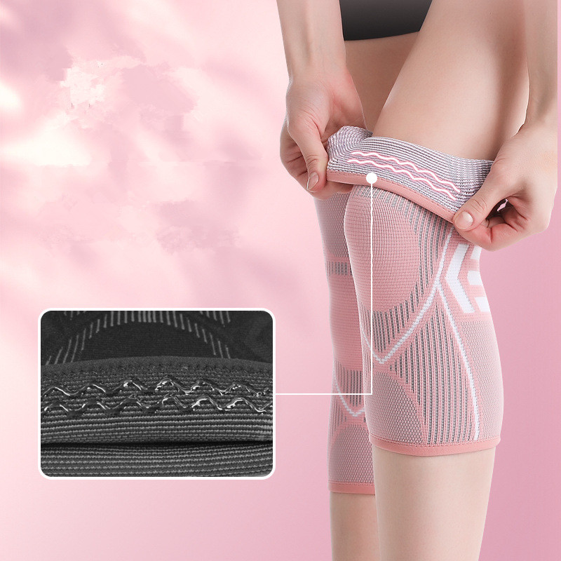 滑り止めニーブレースサポート,関節補正スポーツコンプレッションスリーブ,レッグプロテクター,ウォームアウトドアパッド,1ペア