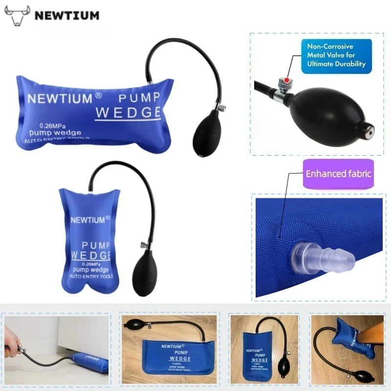 Air Pump Wedges for Car Door Window - Inflatable Alignment & Installation Tool (Repair, Adjustable Gap)