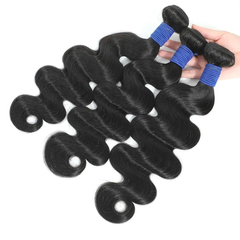 Rosabeauty-extensiones de cabello humano ondulado, 26, 28, 30, 32 pulgadas, 100% cabello virgen brasileño sin procesar, cabello humano Real Natural