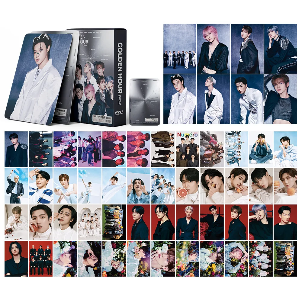 55 unids/set Kpop ATEEZ Lomo tarjetas EL MUNDO EP.1: tarjetas fotográficas de guerrilla de movimiento, novedades de alta calidad