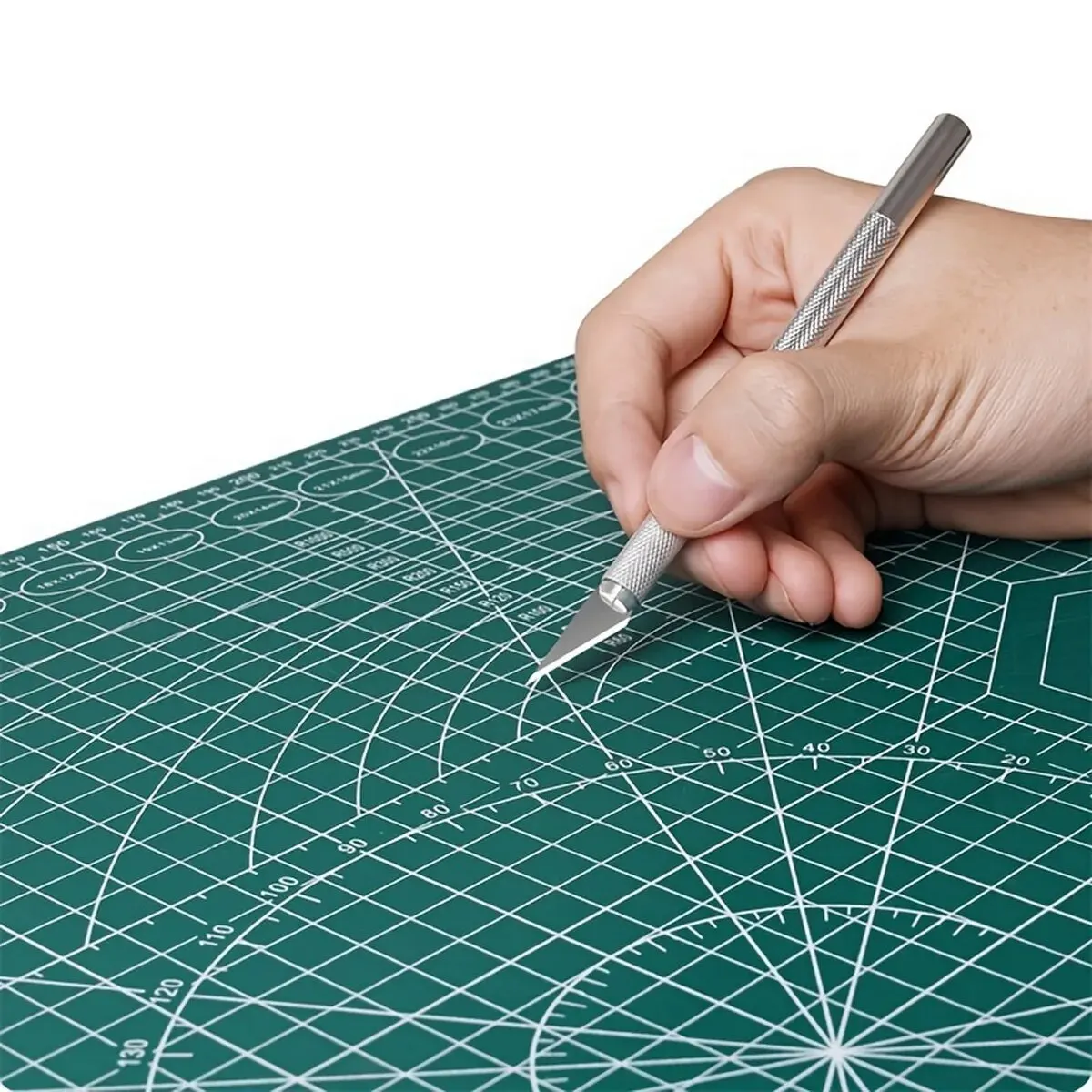 Engraving Craft Knife Non-Slip Metal Scalpel Carving Knife Craft Hobby Gold/Silver Color Utility Knife Stationery Art Supplies