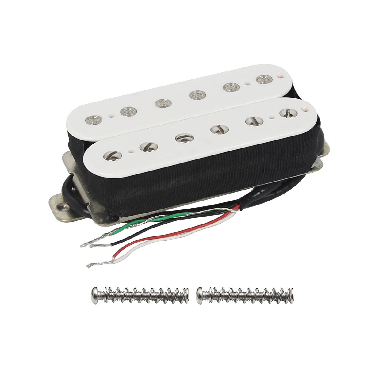 FLEOR Gốm Humbucker 4 Dây Đàn Guitar Đôi Cuộn Dây Thu-Ngựa Vằn/Đen/Trắng