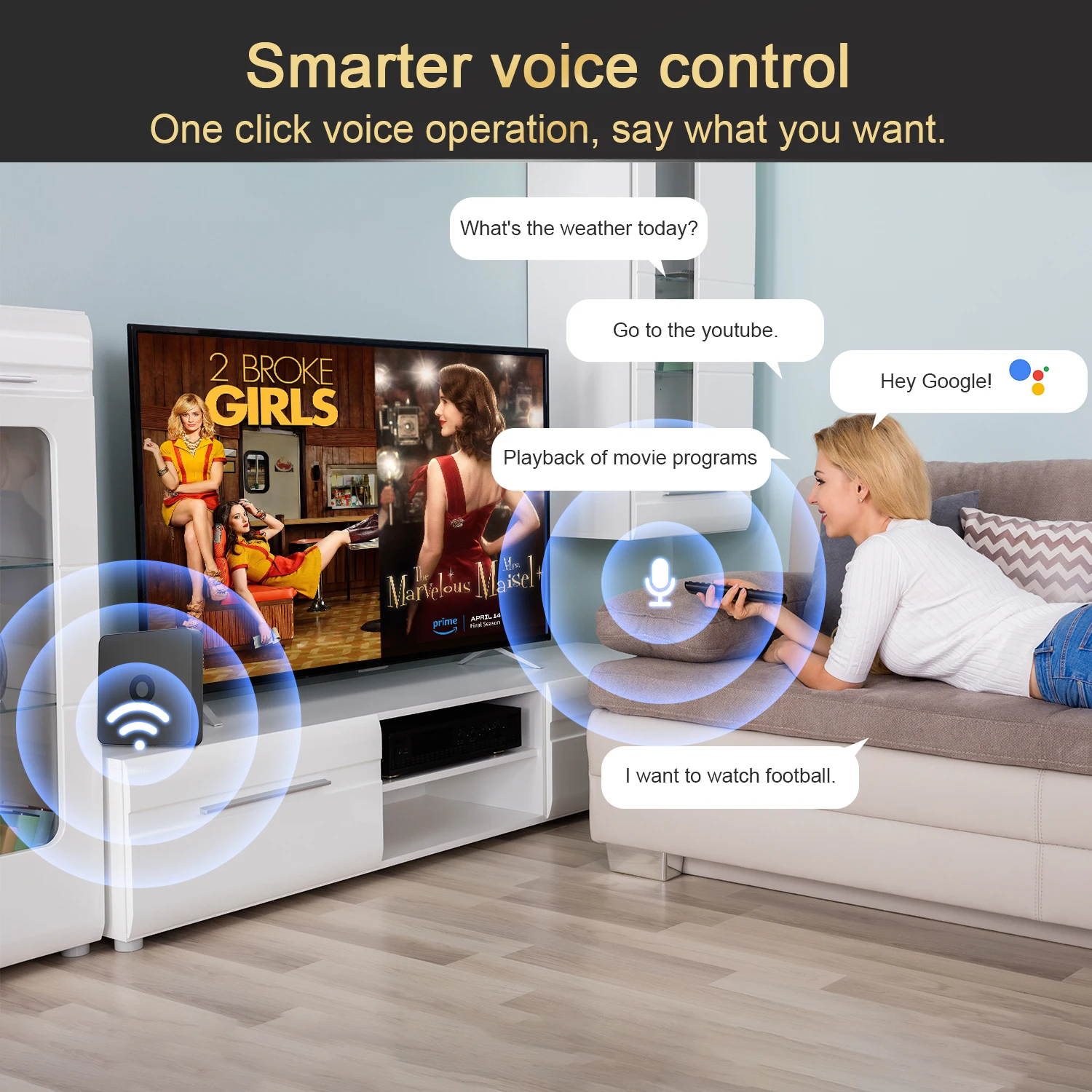 Q1 Voice Remote Set-top Box Quadcore 4K HD 2.4G 5.0G Dual WIFI 3D Graphics Acceleration Allwinner H313 Streaming Smart TV Box