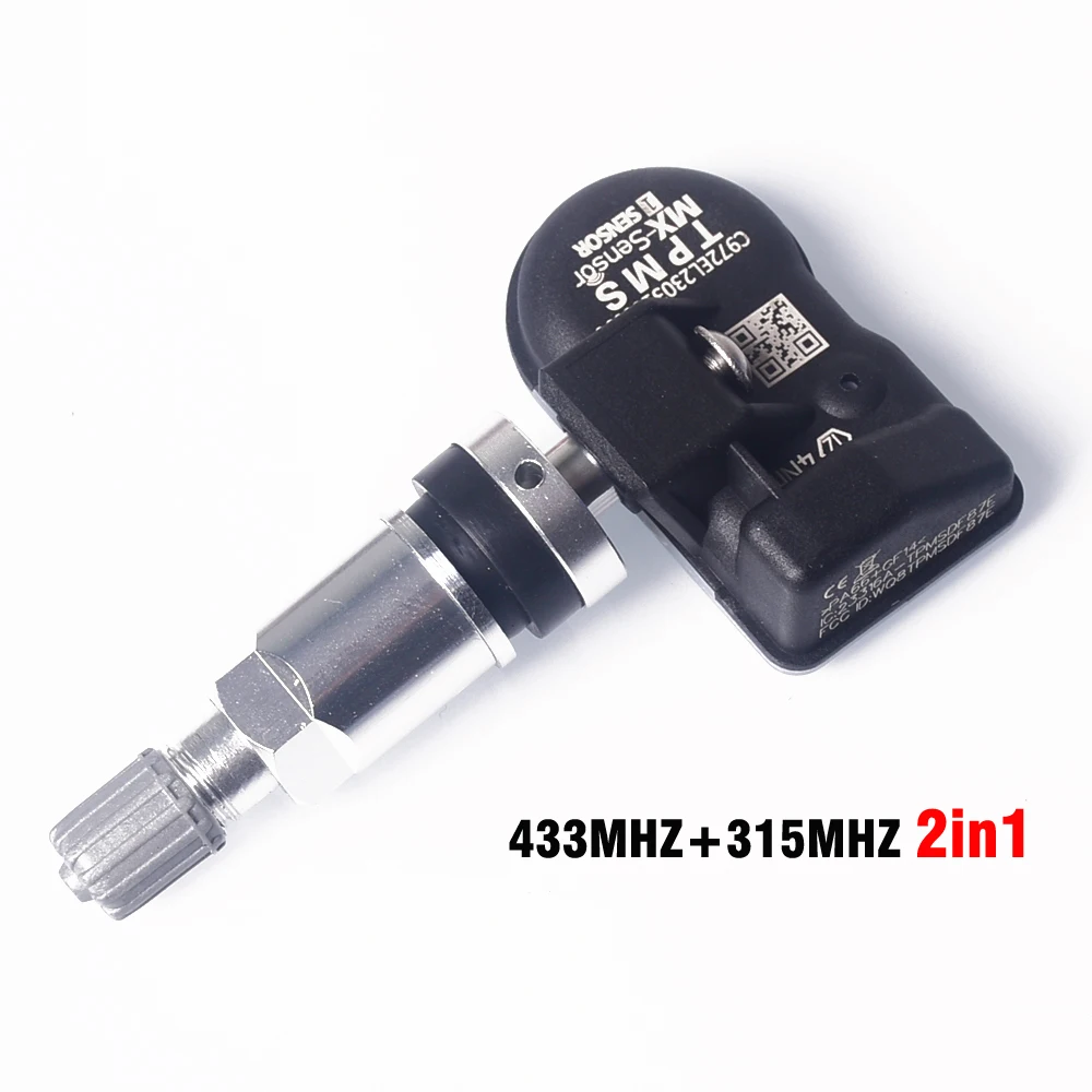 Sensor de presión de neumáticos TPMS para coche, dispositivo programable con programación Universal, TS508, TS600, 2 en 1, 315MHZ + 433MHz, 1 piezas