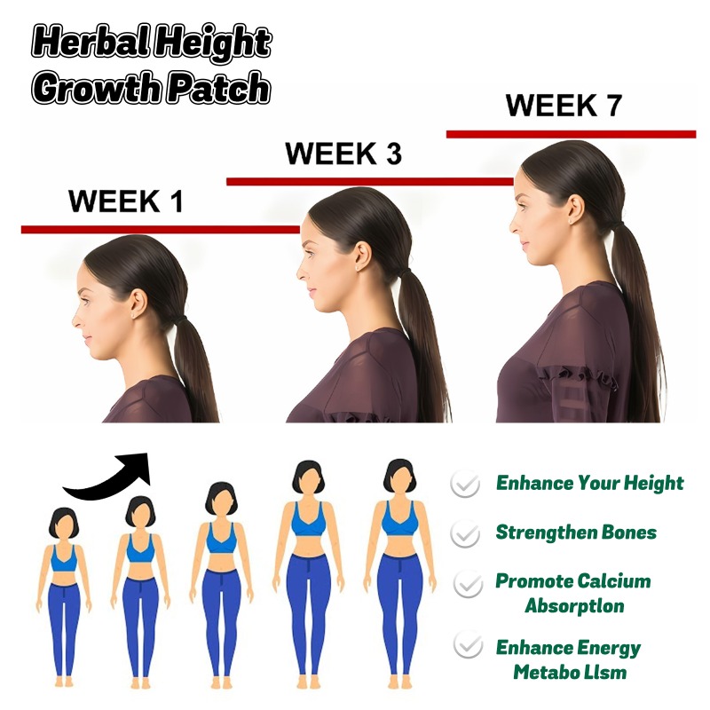 แผ่นแปะเท้าเพิ่มความสูงแผ่นแปะเท้าสมุนไพร Grow เพิ่มความสูงให้ร่างกายปูนปลาสเตอร์ส่งเสริมการเจริญเติบโตของกระดูกสติกเกอร์สำหรับเด็กวัยรุ่นผู้ใหญ่