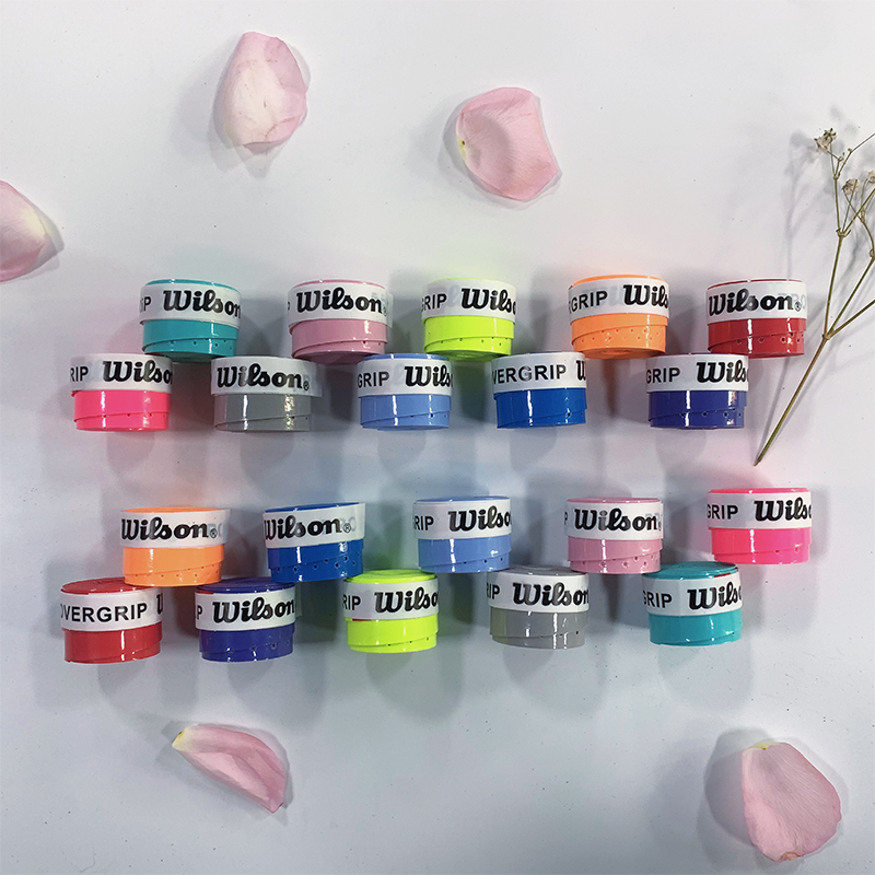 15/30/60/120 個ウィルソンテニスオーバーグリップ PU テニスラケット汗バンド吸収グリップバドミントンラケットハンドルグリップテニスグリップテープ