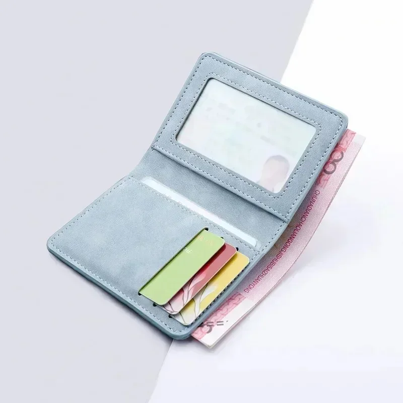 Men/Women fashion wallet ID/credit card holder wallet for men Multi-card bagholder two fold small wallet black/gray coin purse