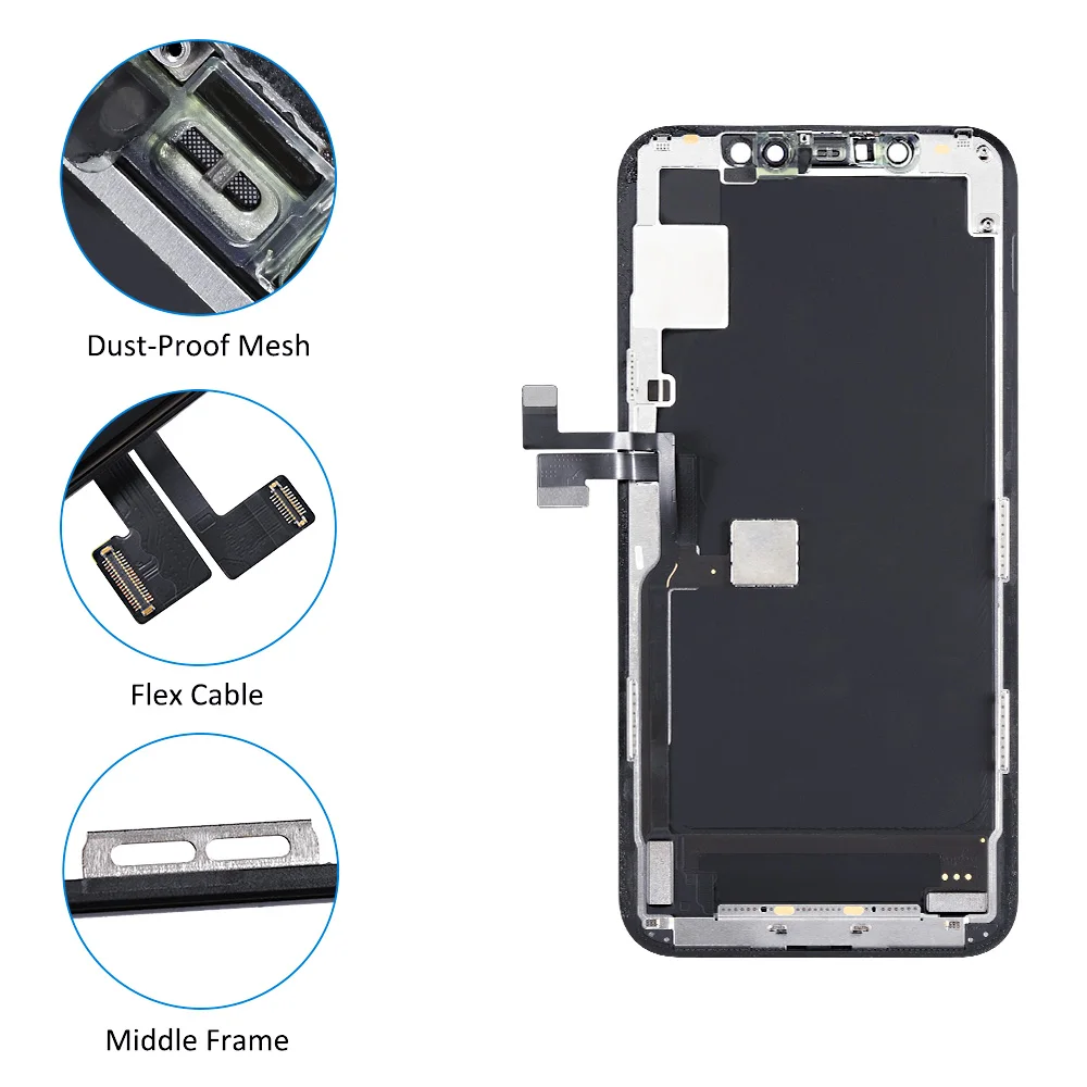 Elekworld Best Choice incell LCD สําหรับ iPhone 11 Pro จอแสดงผลหน้าจอ 3D Touch Digitizer Assembly ไม่มี Dead Pixel เปลี่ยน