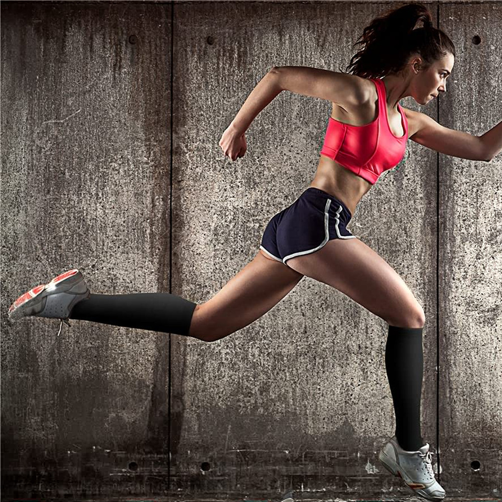 1 Paar Sport Kupfer Kompression socken für Frauen und Männer, Zirkulation 15-20 mmhg ist die beste Unterstützung für den ganzen Tag tragen Laufs ch wester