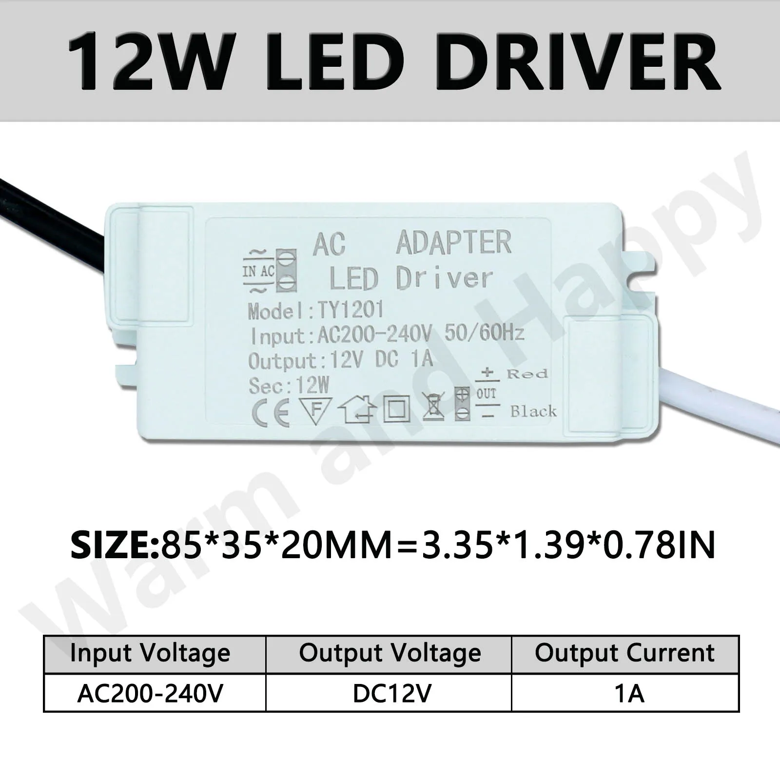 LED Điều Khiển 12 V 12 W 24 W 36 W Với Trường Hợp Cho Đèn Led AC220 ĐỂ 12 V 1A2A3A Điện cung cấp Điều Khiển Chiếu Sáng Transformers Đối Với LED Dải Ánh Sáng